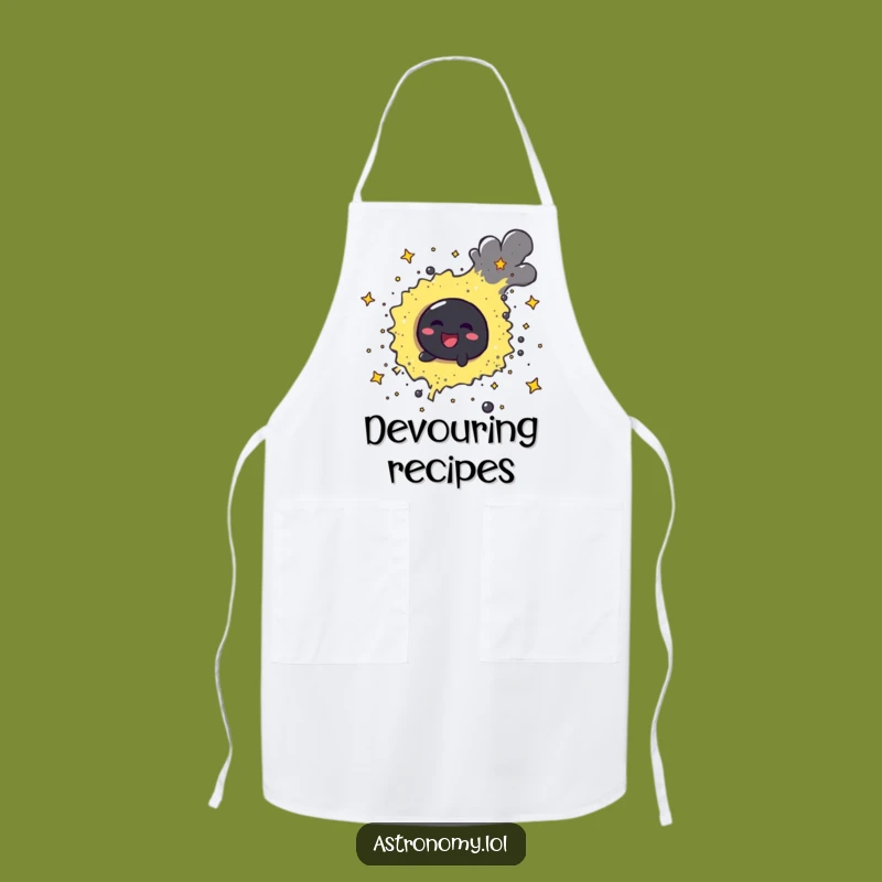 Funny Black Hole Apron - Cheerful Stardust Kitchen Fun