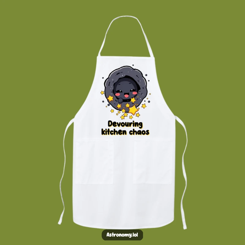 Funny Black Hole Apron - Cook with Cosmic Absorption!