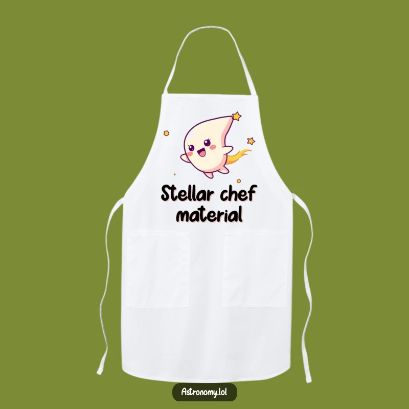 Funny Comet Apron: Delightful Space Kitchen Wear for Culinary Comedians