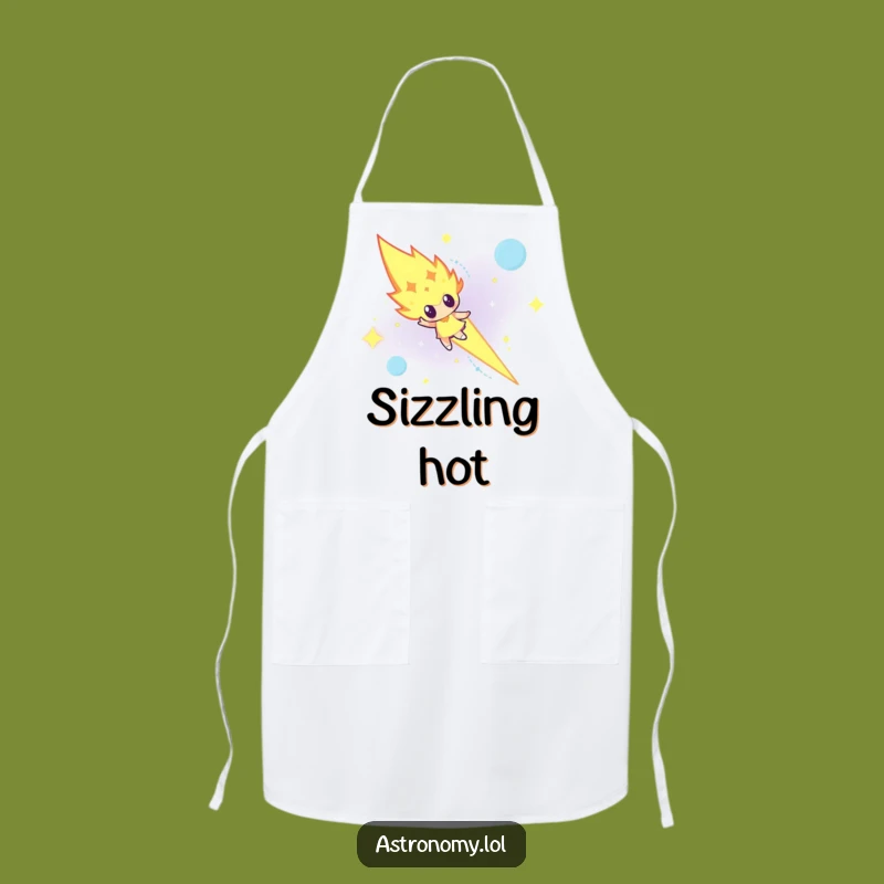 Funny Determined Meteor Apron - Blazing Kitchen Fun