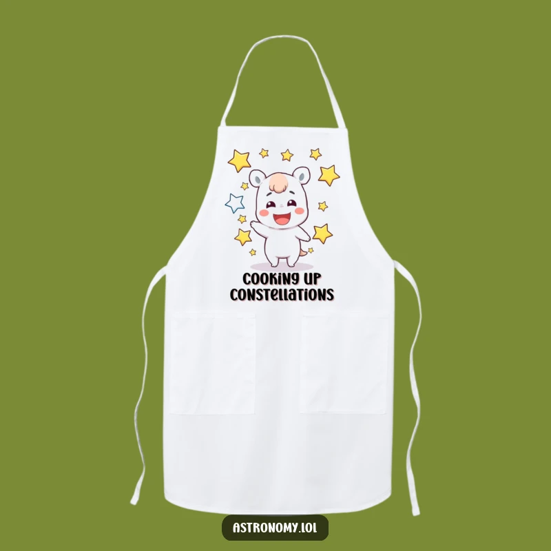 Funny Star Juggler Apron: Cook with Cosmic Grins - Perfect Kitchen Funny Gift