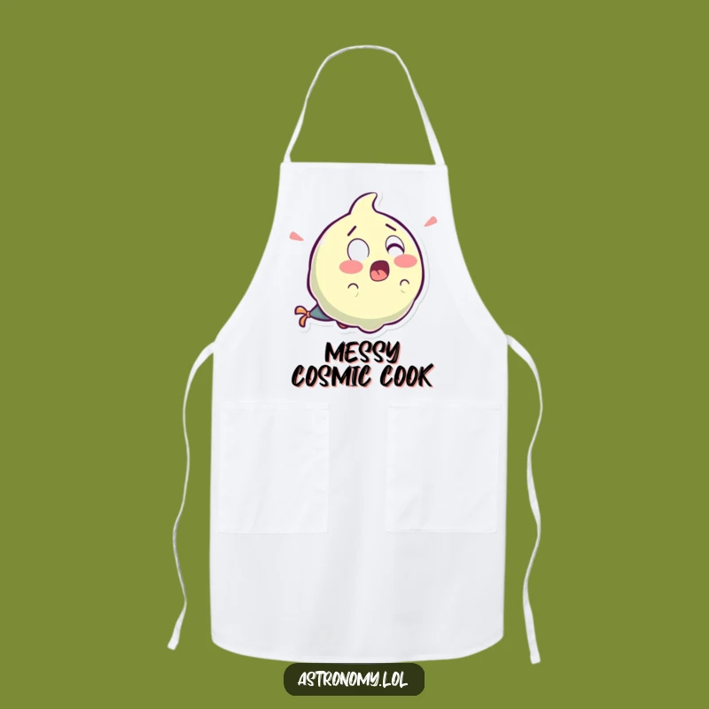 Funny Surprised Comet Apron: Laughter Tail Kitchen Gag Gift