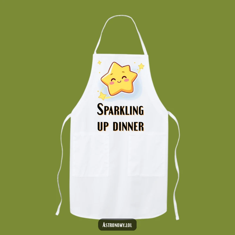 Funny Star Apron: Winking Galaxy Chef, Hilarious Kitchen Space Gift