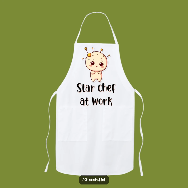 Funny Constellation Apron, Curious Shape, Whimsical Star Chef's Accessory