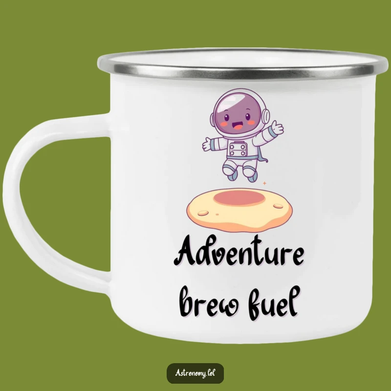 Funny Astronaut Bouncing Alien Camping Mug - Adventure Fuel!