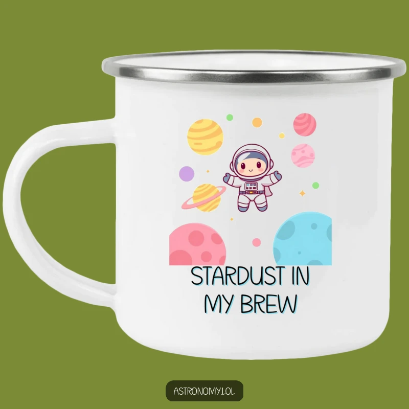 Funny Astronaut Camping Mug: Cute Space Drinkware, Perfect Gift