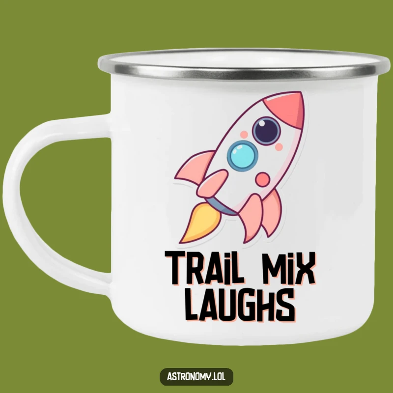 Funny Happy Rocket Giggles Camping Mug - Adventure Fuel!