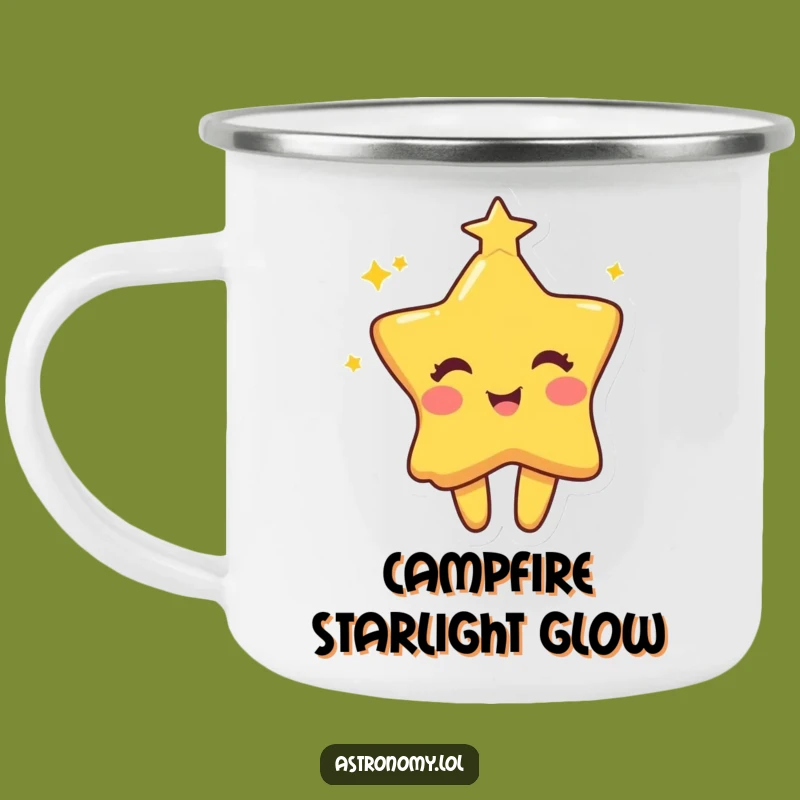 Funny Star Camping Mug: Twinkling Drinkware, Perfect Funny Gift