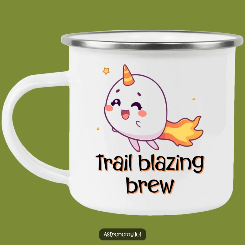 Funny Comet Camping Mug: Zippy Fiery Tail Drinkware Gift