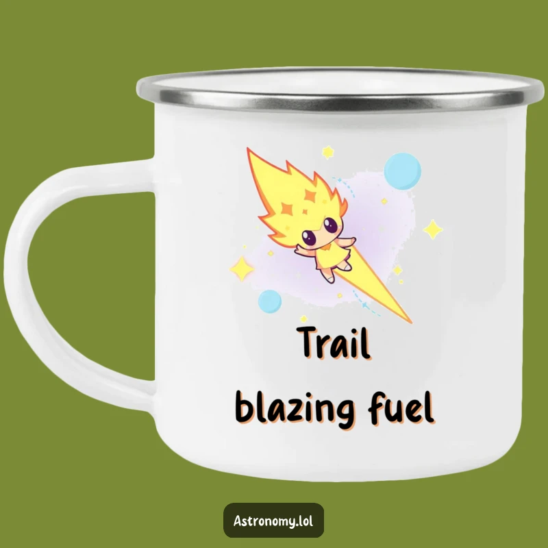 Funny Determined Meteor Camping Mug - Blazing Adventure