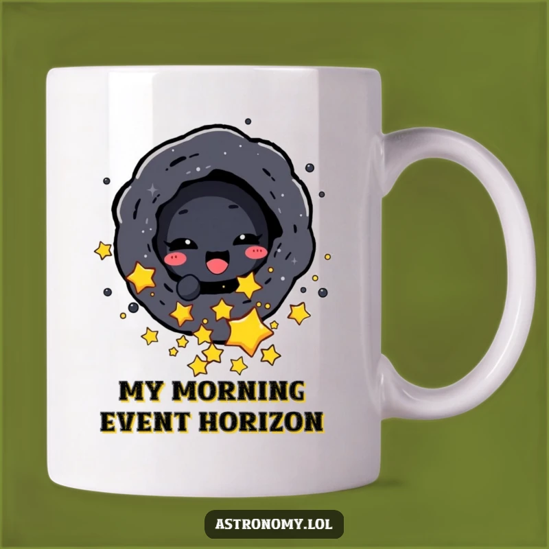 Funny Black Hole Mug - Absorb Humor with Stellar Style!