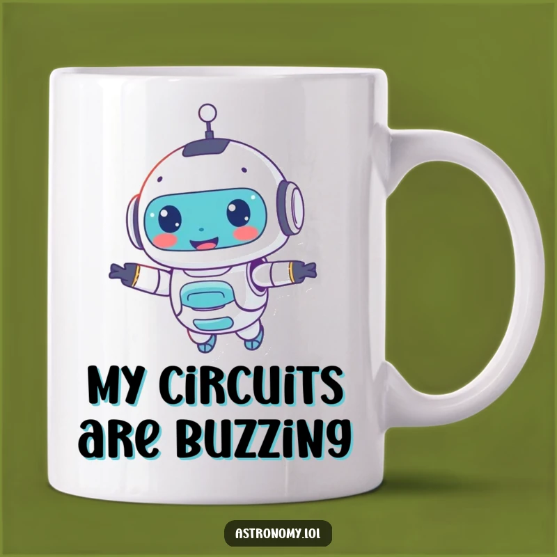 Funny Robot Companion Mug: Your Smiling AI Friend for a Cheerful Day, Perfect Gift