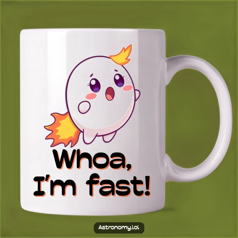 Funny Surprised Comet Mug - A Fiery Gift for Space Enthusiasts