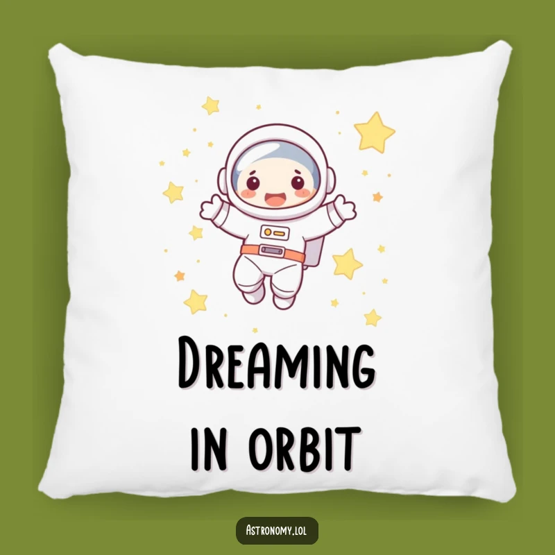 Funny Astronaut Pillow: Cute Floating Character Cozy Space Decor Gift