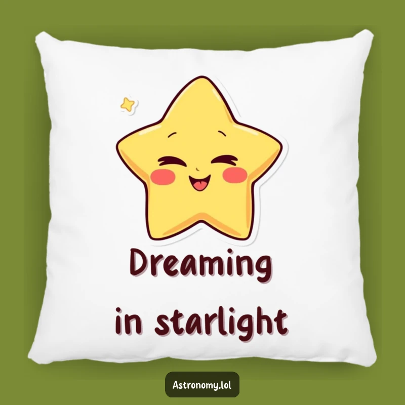 Funny Giggling Star Pillow: Cozy Winking Star Accent Pillow, Perfect Funny Gift