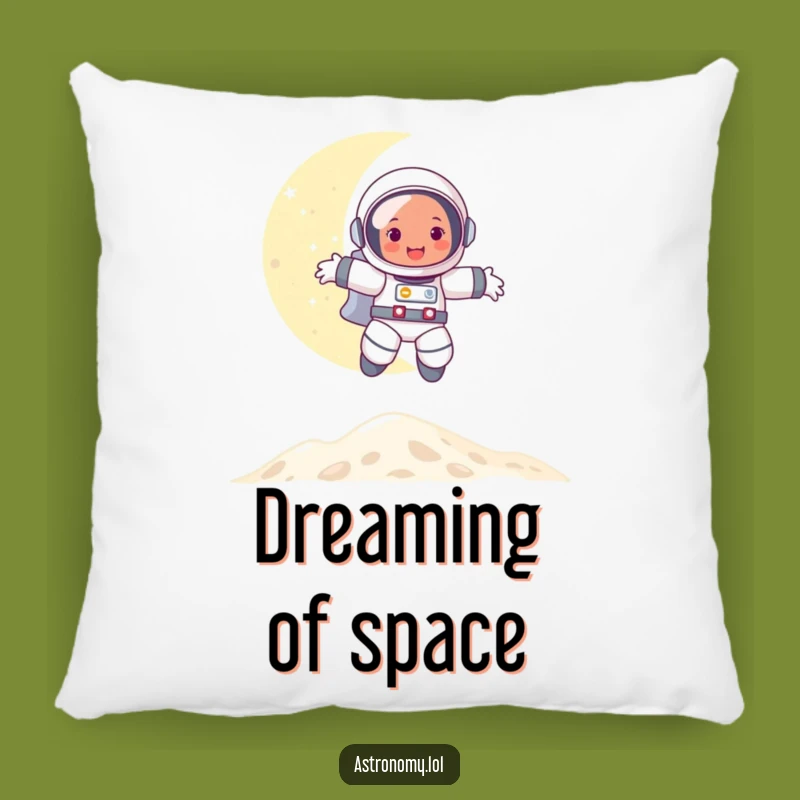 Funny Astronaut Moon Bounce Pillow: Cozy Comfort with Lunar Fun