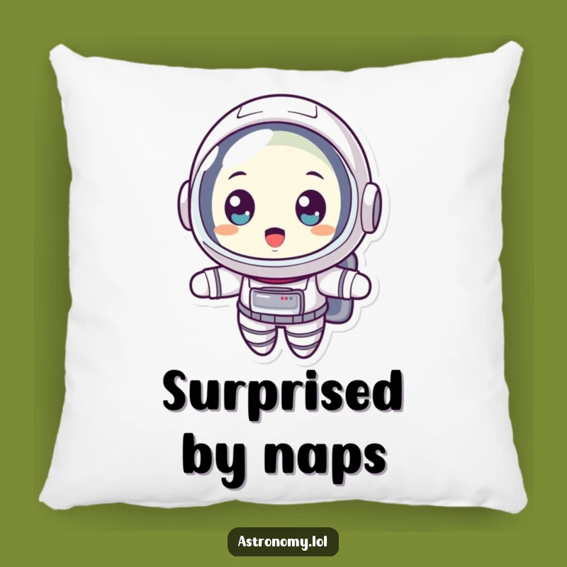 Funny Astronaut Pillow, Surprised Space Nod, Soft & Hilarious Cushion!