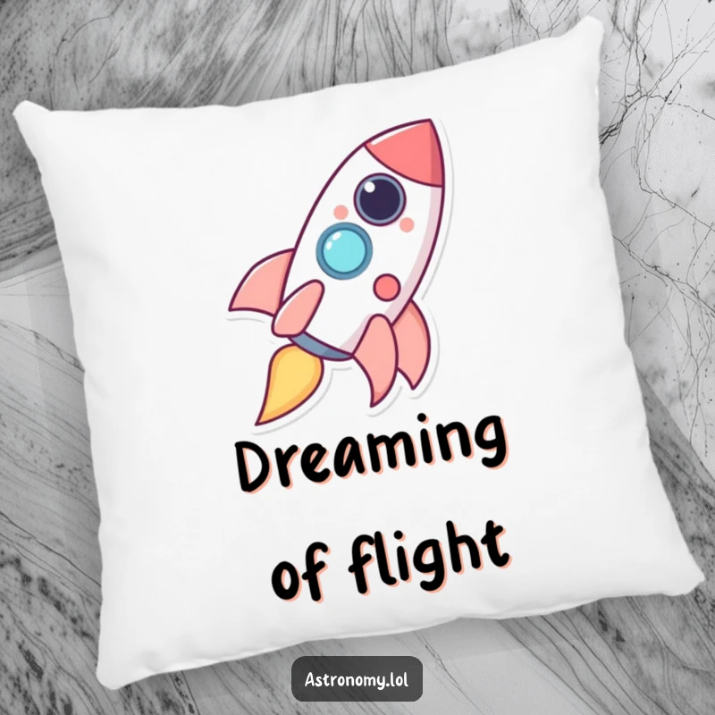 Funny happy rocket ship character leaving a trail of giggles, perfect for a cozy, humorous space.