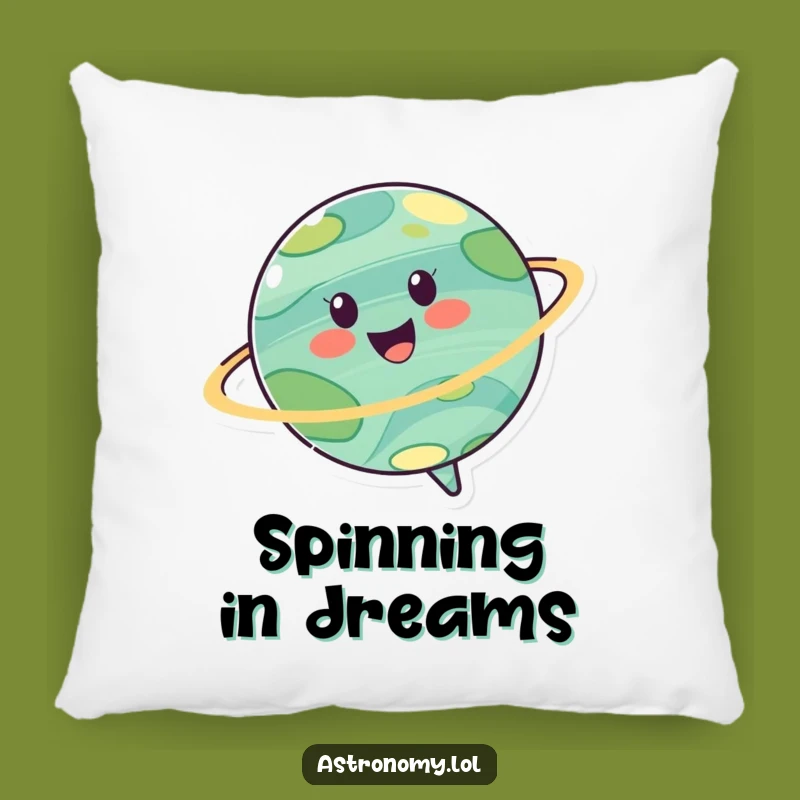 Funny Joyful Planet Pillow: Cozy Comfort with Cosmic Spins