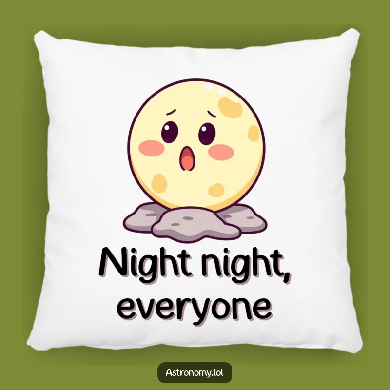 Funny Moon Pillow: Surprised Crater Comfort, Perfect Funny Gift