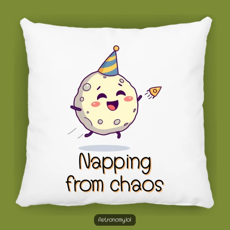 Funny Asteroid Party Pillow - Comfy Giggling Comet Chase Gift