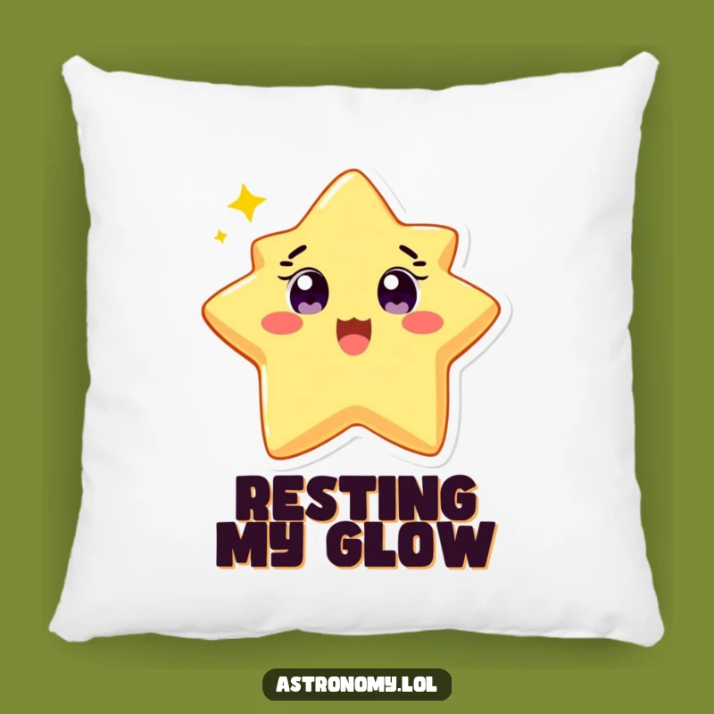 Funny Star Pillow: Soft Delighted Twinkling Character, Comfy & Cheerful Gift
