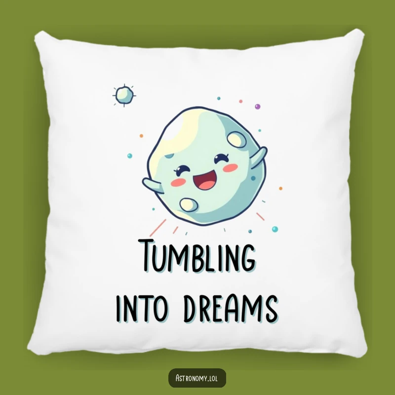 Funny Asteroid Pillow: Soft Tumbler Cushion, Cozy Cosmic Comfort Gift