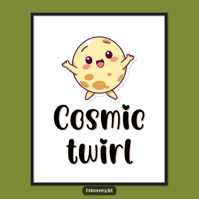Funny Dancing Planet Digital Art - Instant Cosmic Dance Download