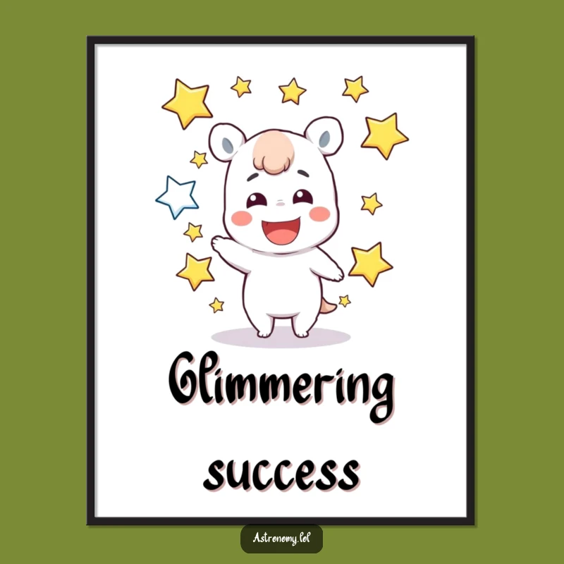 Funny Star Juggler Digital Art: Instant Cosmic Grins for Your Walls - Printable Funny Gift