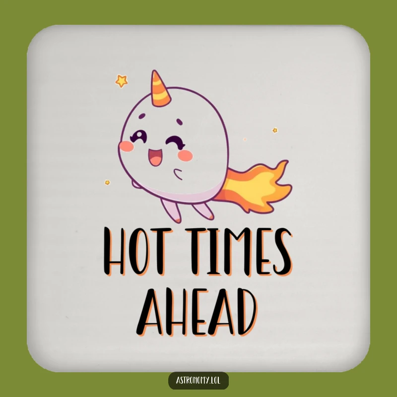 Funny Comet Coaster: Zippy Fiery Tail Surface Protector Gift