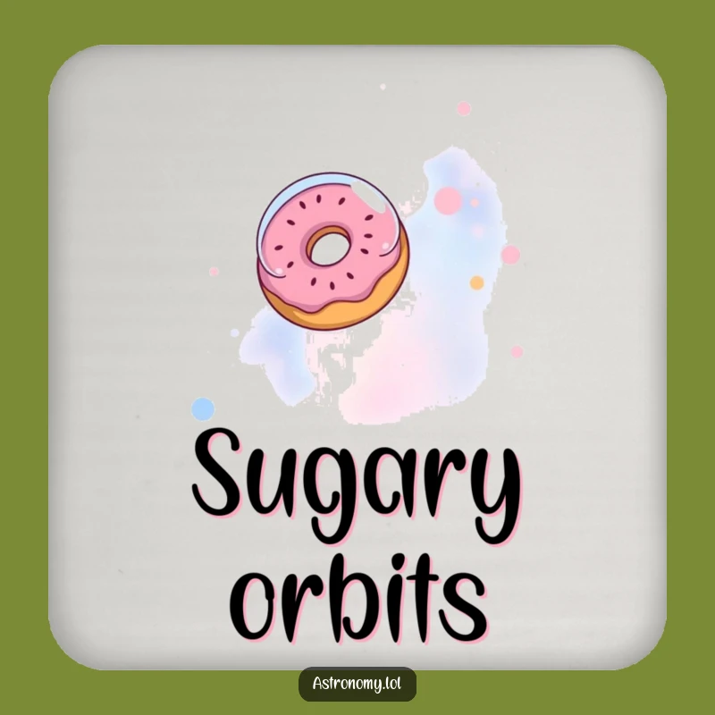 Funny Donut Astronaut Coaster: Hilarious Space Protection, Perfect Gift