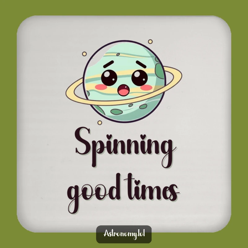 Funny Planet Coaster: Dizzy Surprised Character Surface Protector Gift