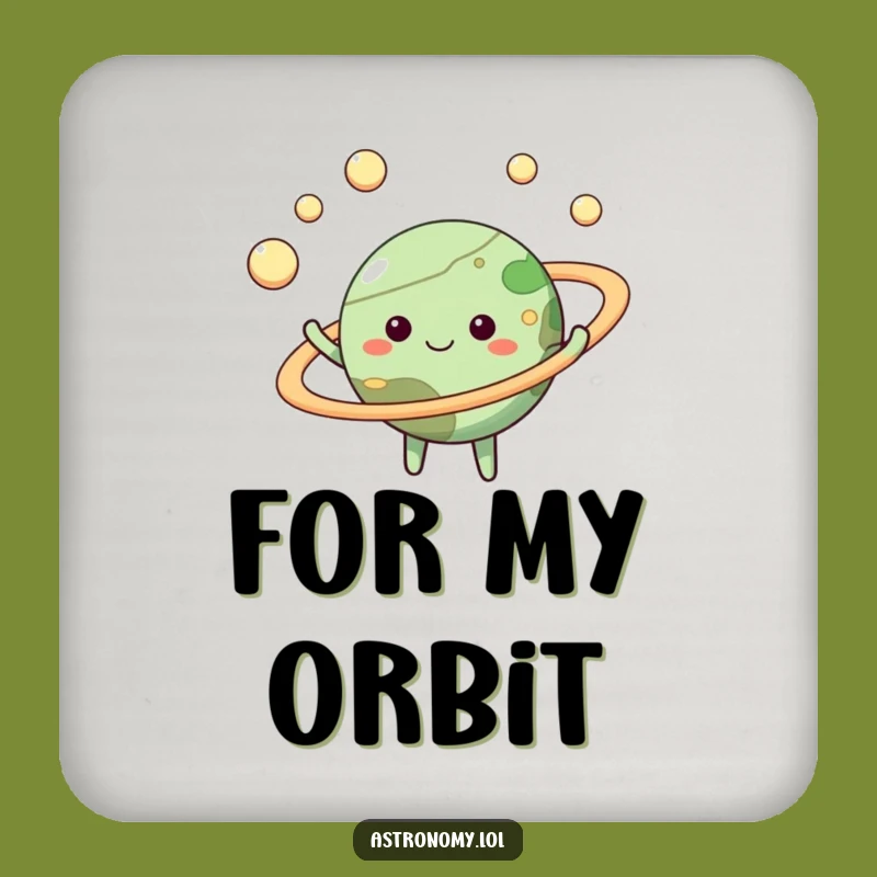 Funny Planet Juggling Moons Coaster - Happy Bar Gag Gift