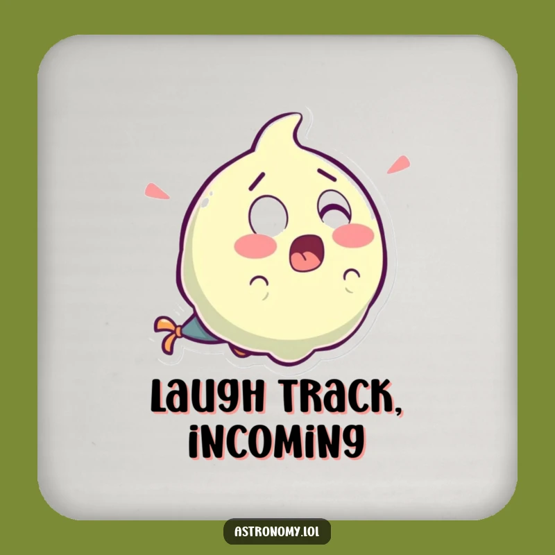 Funny Surprised Comet Coaster: Laughter Tail Drink Protector Gift