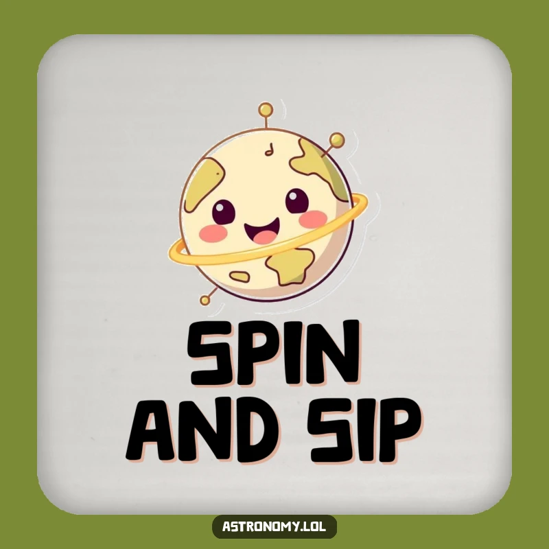 Funny Happy Planet Coaster - Protect Surfaces Cheerful Style