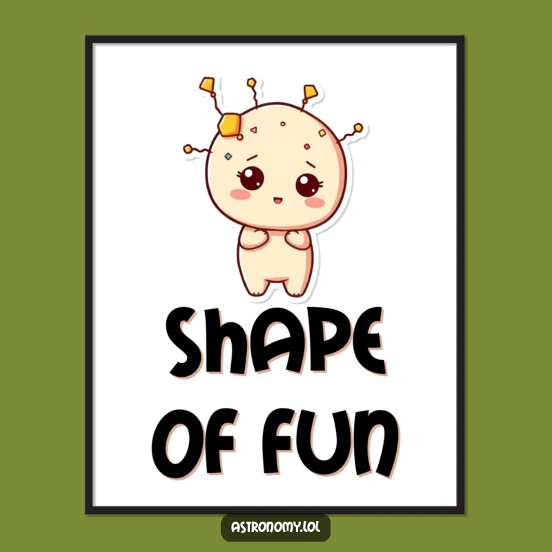 Funny Constellation Poster, Curious Character Shape, Whimsical Star Art Print