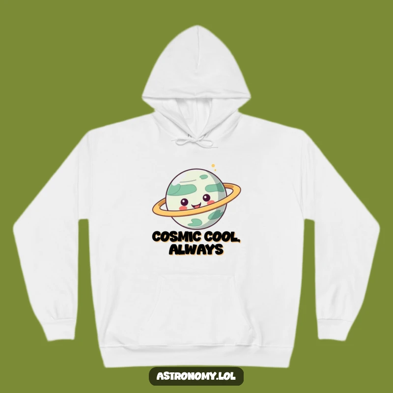 Funny Planet Hoodie: Cozy Cosmic Rings Sweatshirt, Great Funny Gift