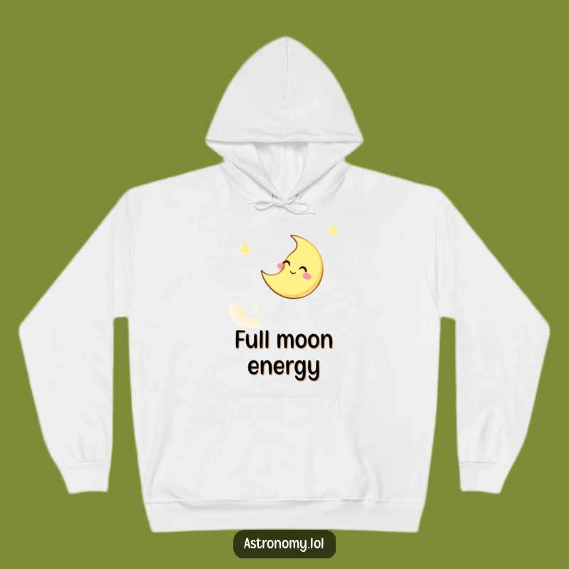 Funny Cozy Moon Hoodie, Giggling Sky Pal, Warm & Hilarious Nightwear!