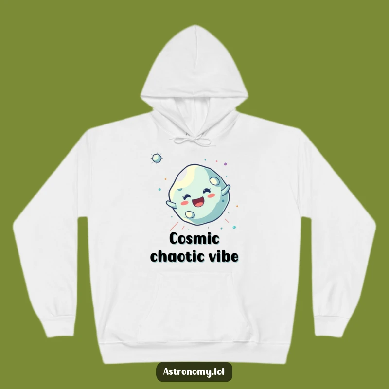 Funny Asteroid Hoodie: Cozy Tumbler Design, Warm Space Companion Gift