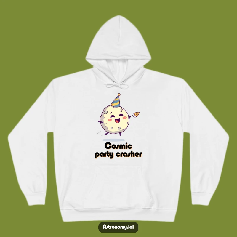 Funny Asteroid Party Hoodie - Cozy Giggling Comet Chase Gift