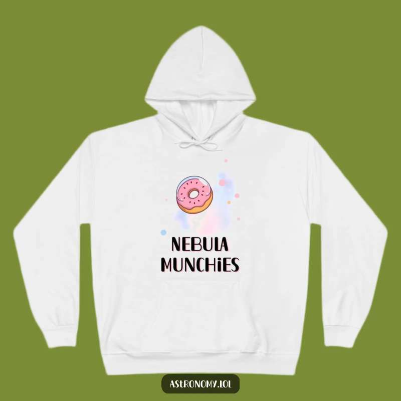 Funny Donut Astronaut Hoodie: Cozy Nebula Explorer, Hilarious Space Gift