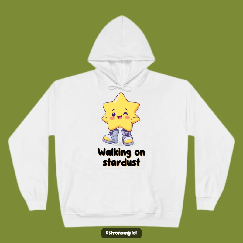 Funny Star Gravity Boots Hoodie - Cozy Cosmic Gag Gift