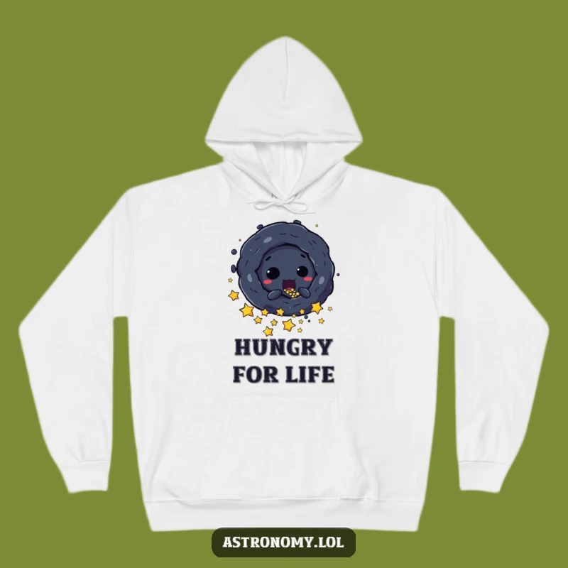 Funny Black Hole Hoodie: Mischievous Star Gobbler - Ultimate Funny Gift!