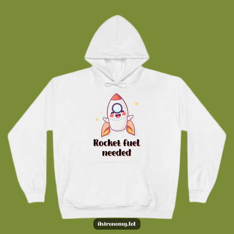 Funny Rocket Hoodie: Cozy Blasting Off Rocket Character Hoodie, Great Funny Gift