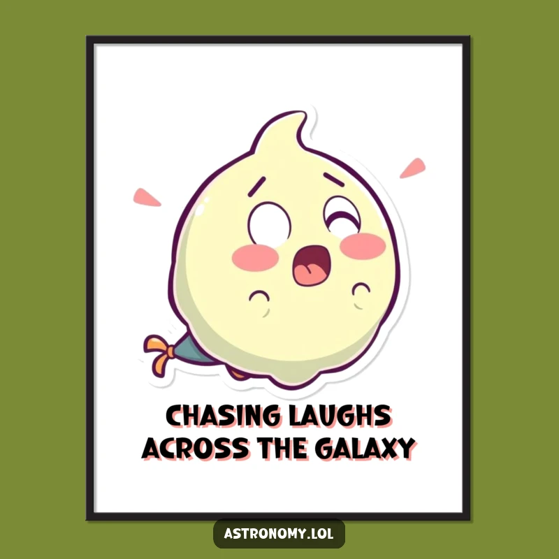 Free Printable Surprised Comet Wall Art - Funny Laughing Tail Downloadable Decor!