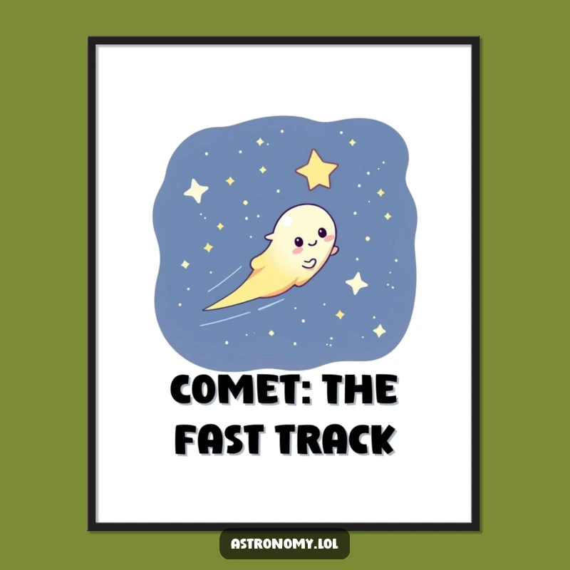 Free Printable Comet Wall Art: Streaking Star Downloadable Decor