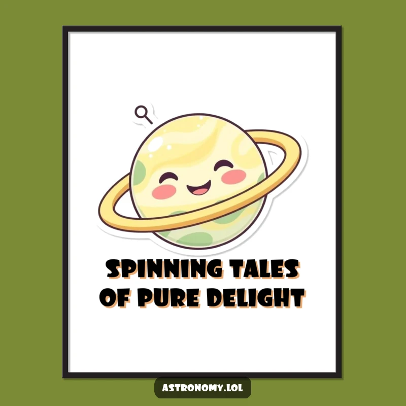 Free Printable Happy Planet Wall Art - Joyful Ring Downloadable Decor!