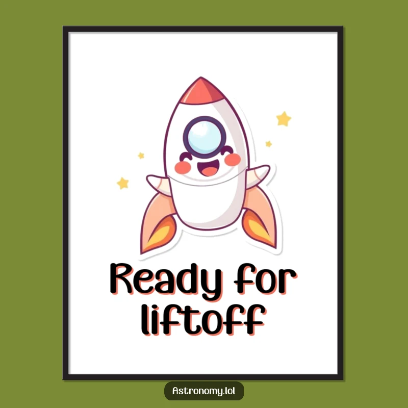 Free Printable Rocket Art - Funny Downloadable Wall Decor for an Adventurous Space