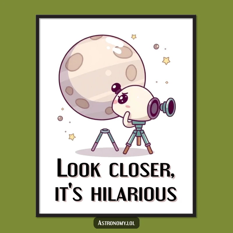 Free Printable Wall Art: Funny Character Peeks at Giggle Planet