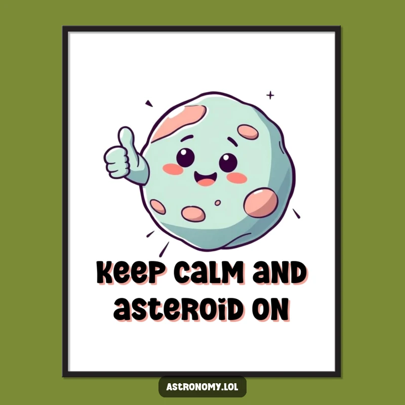 Free Printable Asteroid Art: Funny Downloadable Wall Art for Space Lovers